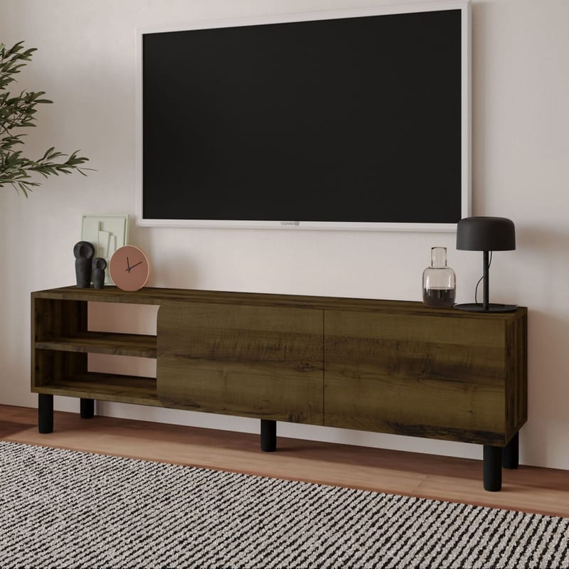 Relento Tv-bänk 150 cm - antik valnöt - Möbler - Tv möbel & mediamöbel - TV bänk & mediabänk