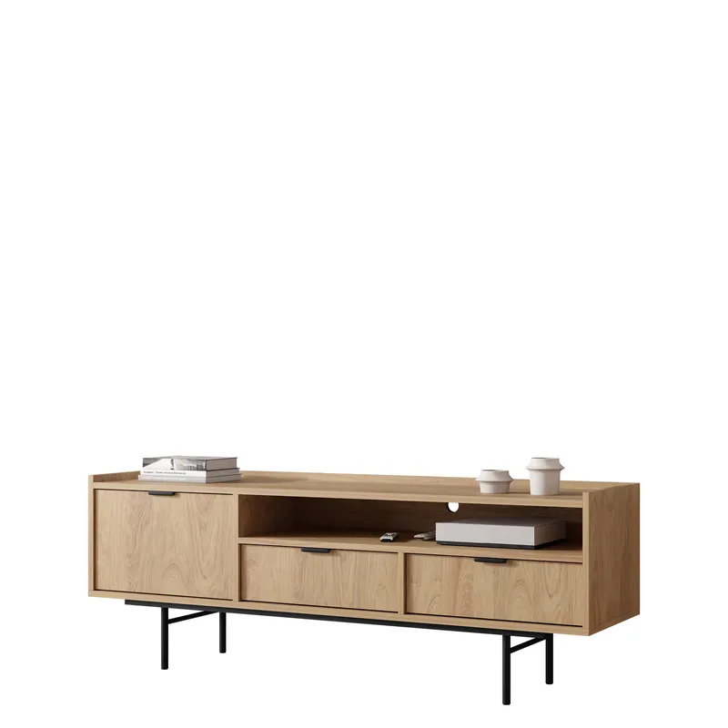 Rolden TV-bänk 150x55 cm - Hickoryek - Möbler - Tv möbel & mediamöbel - TV bänk & mediabänk