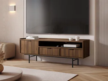 Rolden TV-bänk 150x55 cm - Valnöt - Möbler - Tv möbel & mediamöbel - TV bänk & mediabänk