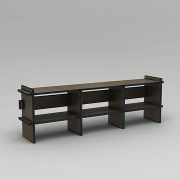 Ropira TV-bänk 220 cm - Valnöt - Möbler - Tv möbel & mediamöbel - TV bänk & mediabänk