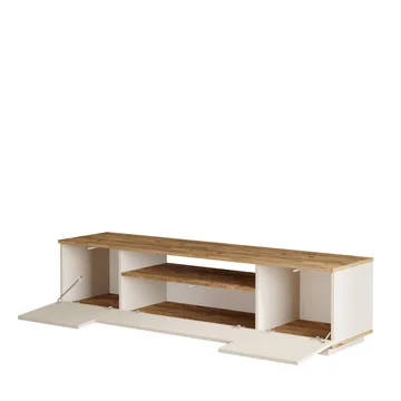 Sarnor TV-bänk 180x44,6x44,5 cm - Atlantic Pine och Cashmere - Möbler - Tv möbel & mediamöbel - TV bänk & mediabänk