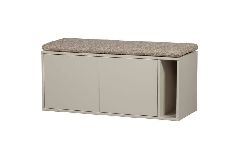 Settle Golvstående Tv Bänk 108 cm med Förvaring i Furu - Beige - Möbler - Tv möbel & mediamöbel - TV bänk & mediabänk