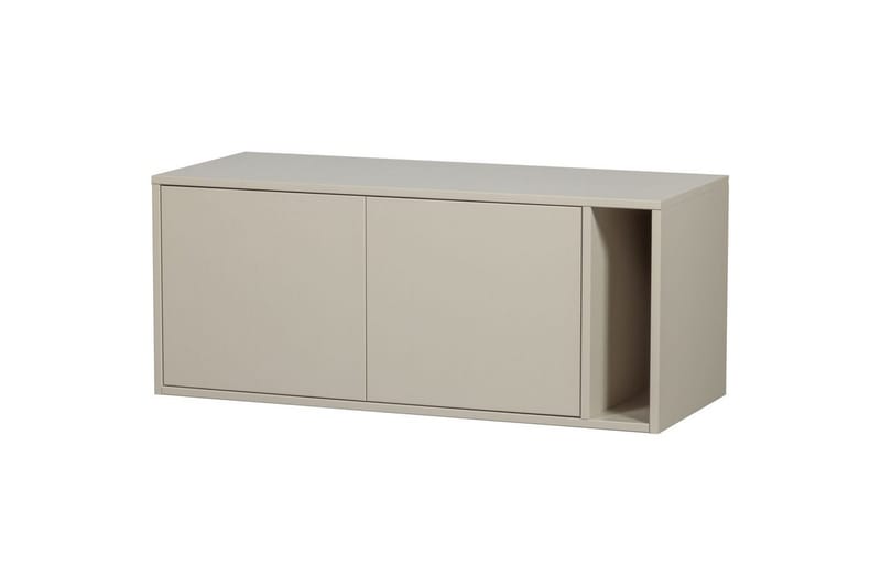 Settle Golvstående Tv Bänk 108 cm med Förvaring i Furu - Ljusbeige - Möbler - Tv möbel & mediamöbel - TV bänk & mediabänk