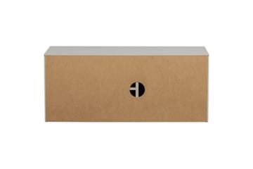 Settle Golvstående Tv Bänk 108 cm med Förvaring i Furu - Ljusbeige - Möbler - Tv möbel & mediamöbel - TV bänk & mediabänk