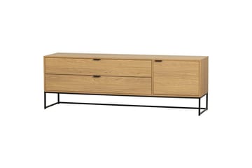 Silas TV-bänk 180 cm med Förvaring i Trä med Metallunderrede - Beige - Möbler - Tv möbel & mediamöbel - TV bänk & mediabänk