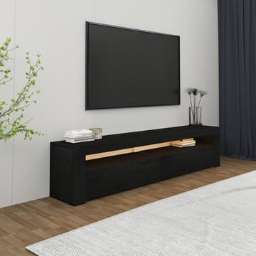Sorik Golvstående Tv Bänk 150 cm med Förvaring i Målat Trä - Svart - Möbler - Tv möbel & mediamöbel - TV bänk & mediabänk