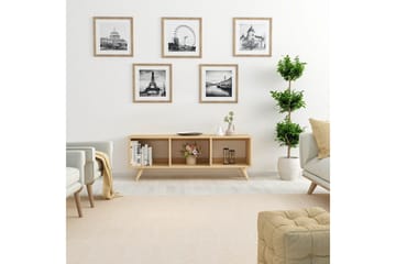 Springhill Golvstående Tv-bänk 120 cm med Förvaring i Målat Trä - Beige - Möbler - Tv möbel & mediamöbel - TV bänk & mediabänk