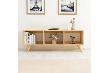 Springhill Golvstående Tv-bänk 120 cm med Förvaring i Målat Trä - Beige - Möbler - Tv möbel & mediamöbel - TV bänk & mediabänk