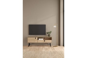 Tadami Golvstående TV-bänk 150 cm med Förvaring i Ljust Trä - Ljusbrun - Möbler - Tv möbel & mediamöbel - TV bänk & mediabänk