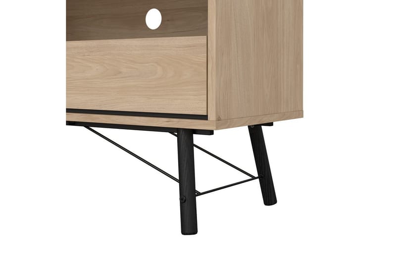Tadami Golvstående TV-bänk 150 cm med Förvaring i Ljust Trä - Ljusbrun - Möbler - Tv möbel & mediamöbel - TV bänk & mediabänk