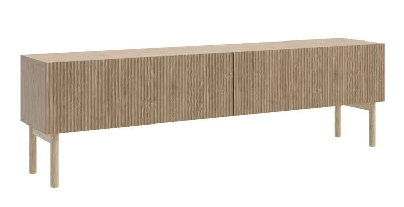 Takayo Golvstående Tv Bänk 175 cm med Förvaring i Ek - Beige - Möbler - Tv möbel & mediamöbel - TV bänk & mediabänk