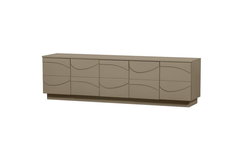 Teo Golvstående TV-bänk 180 cm med Förvaring i Målat Trä - Beige - Möbler - Tv möbel & mediamöbel - TV bänk & mediabänk