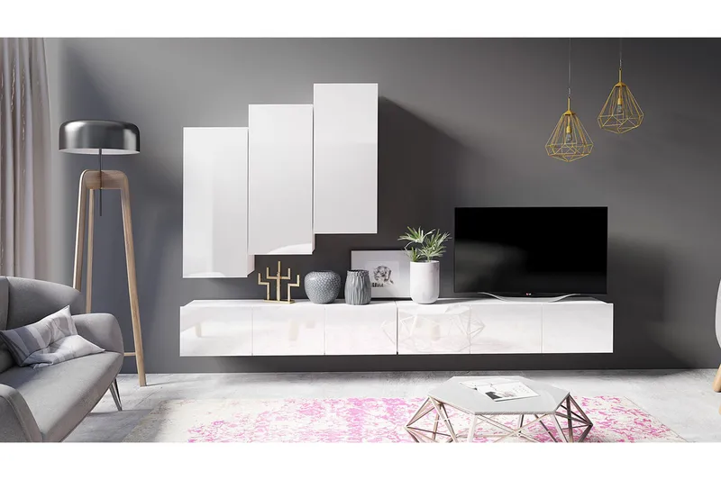 Tessan Tv-möbelset - Vit - Möbler - Tv möbel & mediamöbel - TV-möbelset
