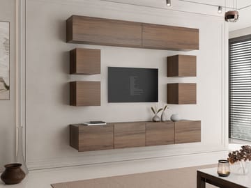 Tessan Tv väggenhet - brun - Möbler - Tv möbel & mediamöbel - TV-möbelset