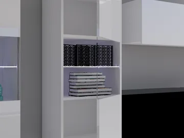 Tessan Tv väggenhet med LED-belysning - blå - Möbler - Tv möbel & mediamöbel - TV-möbelset