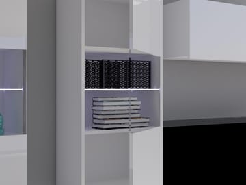 Tessan Tv väggenhet med LED-belysning - brun - Möbler - Tv möbel & mediamöbel - TV-möbelset