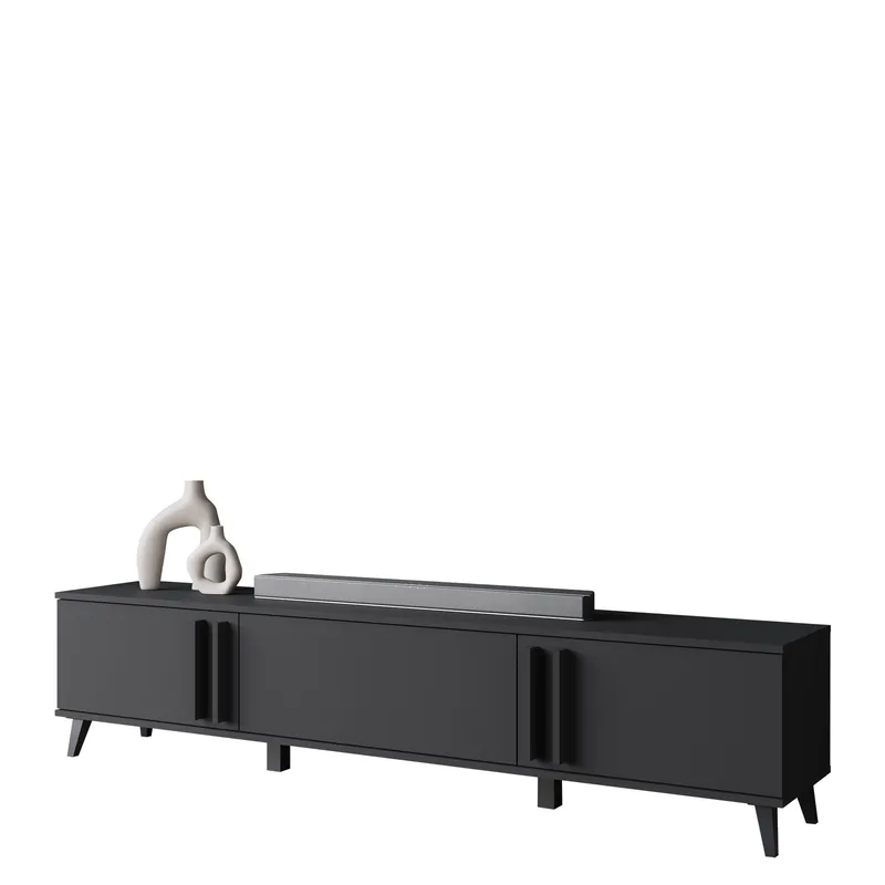 Torvos Tv-bänk 180 cm - Svart - Möbler - Tv möbel & mediamöbel - TV bänk & mediabänk