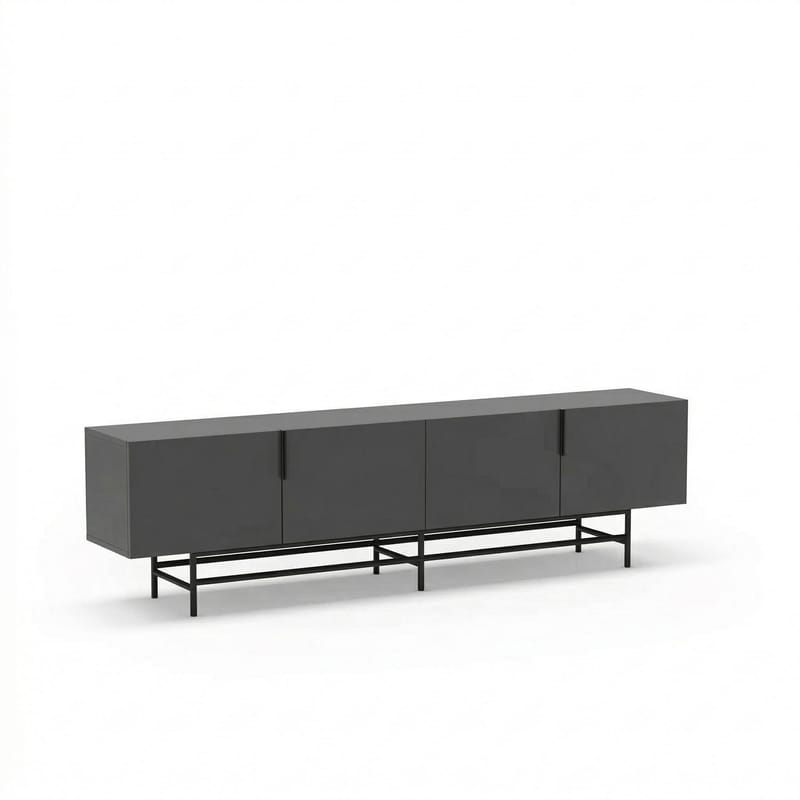 Truvia TV-bänk 200x55x35 cm - Antracit/Svart - Möbler - Tv möbel & mediamöbel - TV bänk & mediabänk
