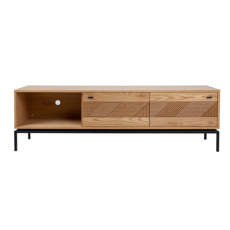 TV-bänk Cindy 180x40x55 cm MDF - ljus ek - Möbler - Tv möbel & mediamöbel - TV bänk & mediabänk