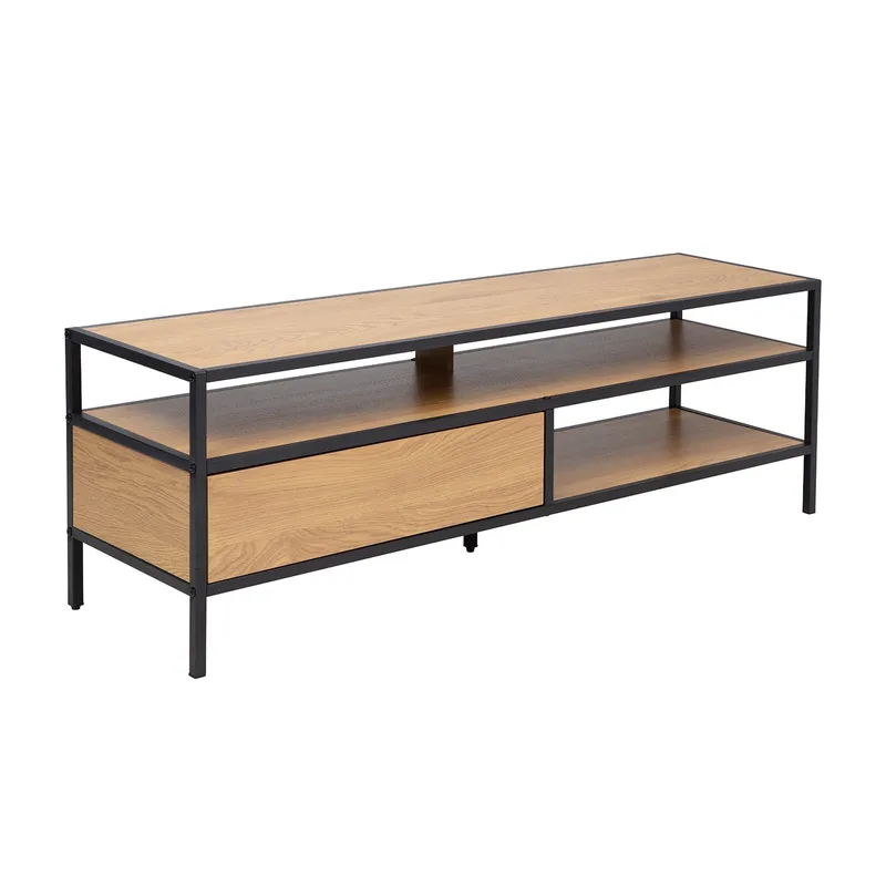 TV-bänk Hedvig 120x33x40 cm - ask/svart - Möbler - Tv möbel & mediamöbel - TV bänk & mediabänk