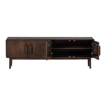 Tv-bänk Liya 150 cm - Mörkbrun - Möbler - Tv möbel & mediamöbel - TV bänk & mediabänk