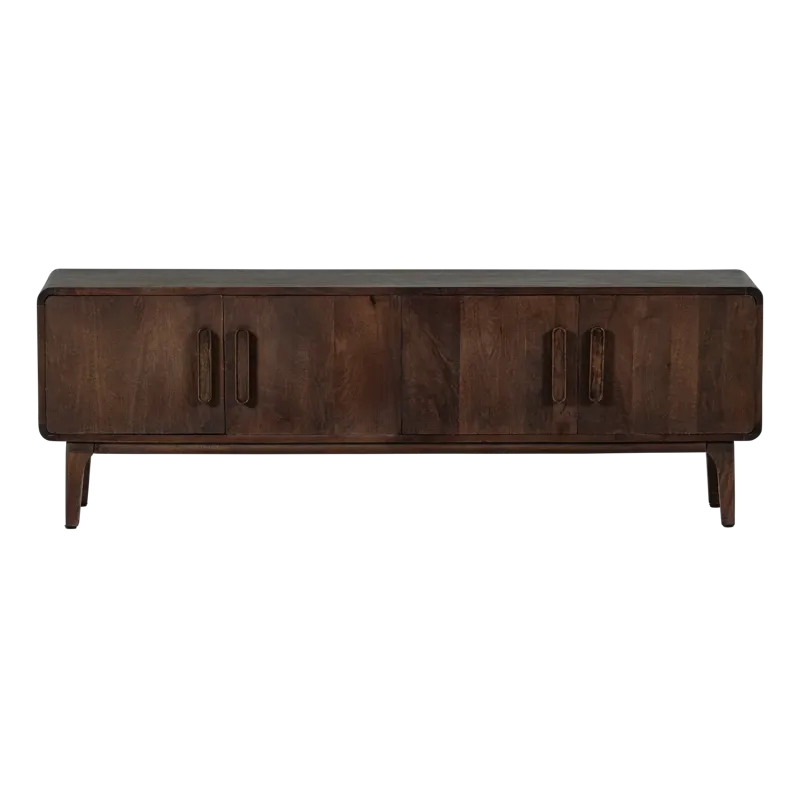 Tv-bänk Liya 150 cm - Mörkbrun - Möbler - Tv möbel & mediamöbel - TV bänk & mediabänk