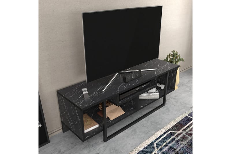 Andifli Tv-bänk 120x40,2 cm - Svart - Möbler - Tv möbel & mediamöbel - TV bänk & mediabänk