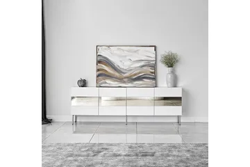 Arioch Tv-bänk 180 cm - Silver - Möbler - Tv möbel & mediamöbel - TV bänk & mediabänk