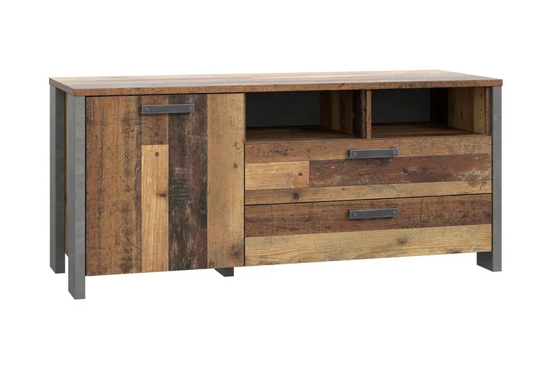 Cadle TV-Bänk 142 cm, Brun/Grå