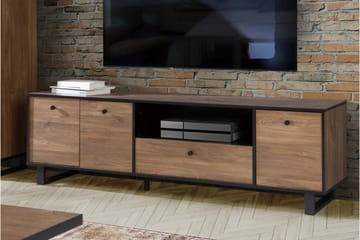 Donmills Tv-bänk 180 cm - Brun/Svart - Möbler - Tv möbel & mediamöbel - TV bänk & mediabänk
