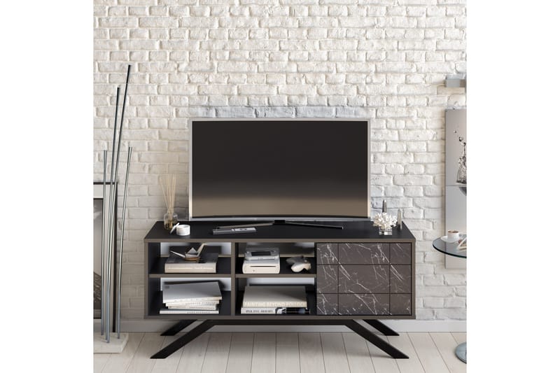Einbeck Tv-bänk 130 cm - Svart - Möbler - Tv möbel & mediamöbel - TV bänk & mediabänk