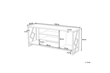 Forres Tv-Bänk 40x140 cm - Trä/Natur - Möbler - Tv möbel & mediamöbel - TV bänk & mediabänk
