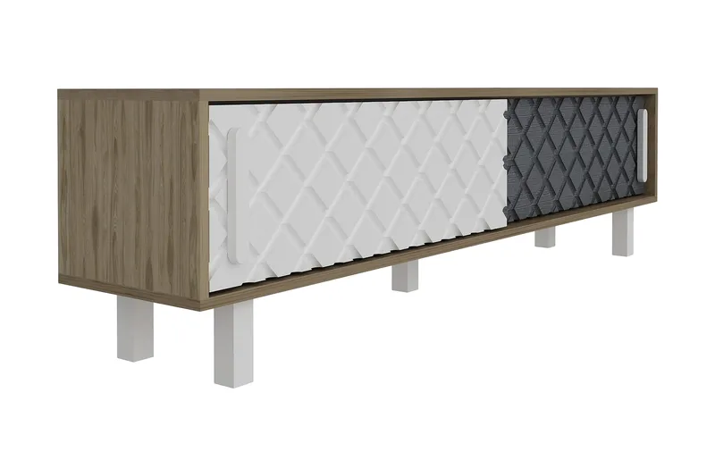Hejde TV-Bänk 180 cm - Brun/Vit - Möbler - Tv möbel & mediamöbel - TV bänk & mediabänk