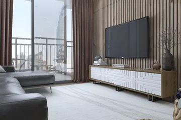 Hejde TV-Bänk 180 cm - Brun/Vit - Möbler - Tv möbel & mediamöbel - TV bänk & mediabänk