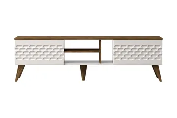 Hejde TV-Bänk 180 cm - Vit/Brun - Möbler - Tv möbel & mediamöbel - TV bänk & mediabänk