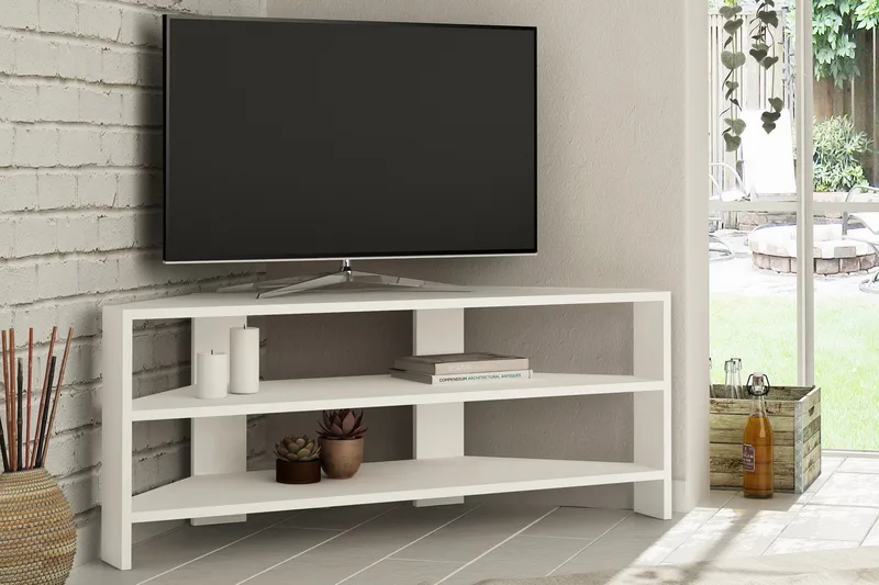 Homitis Tv-bänk 114 cm - Vit - Möbler - Tv möbel & mediamöbel - TV bänk & mediabänk