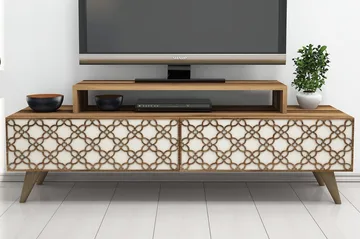 Hovdane TV-Bänk 140 cm - Brun - Möbler - Tv möbel & mediamöbel - TV bänk & mediabänk