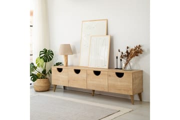 Khalidur Tv-bänk 180 cm - Ek - Möbler - Tv möbel & mediamöbel - TV bänk & mediabänk