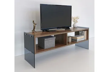 Lekkenne TV-bänk 122 cm - Mörkbrun - Möbler - Tv möbel & mediamöbel - TV bänk & mediabänk