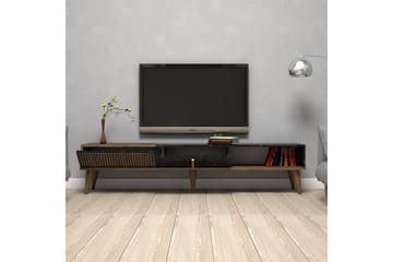 Lissione Tv-bänk 180 cm - Mörkbrun/Svart - Möbler - Tv möbel & mediamöbel - TV bänk & mediabänk