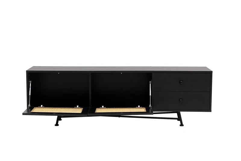 Makwana Tv-bänk 180 cm - Svart - Möbler - Tv möbel & mediamöbel - TV bänk & mediabänk