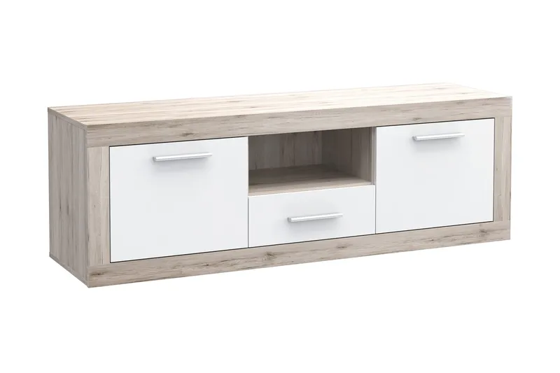 Mohaned TV-Bänk 148 cm - Brun/Vit - Möbler - Tv möbel & mediamöbel - TV bänk & mediabänk