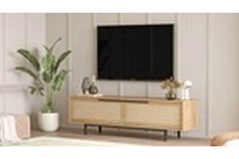 Munish Tv-bänk 160 cm - Ek/Valnöt - Möbler - Tv möbel & mediamöbel - TV bänk & mediabänk
