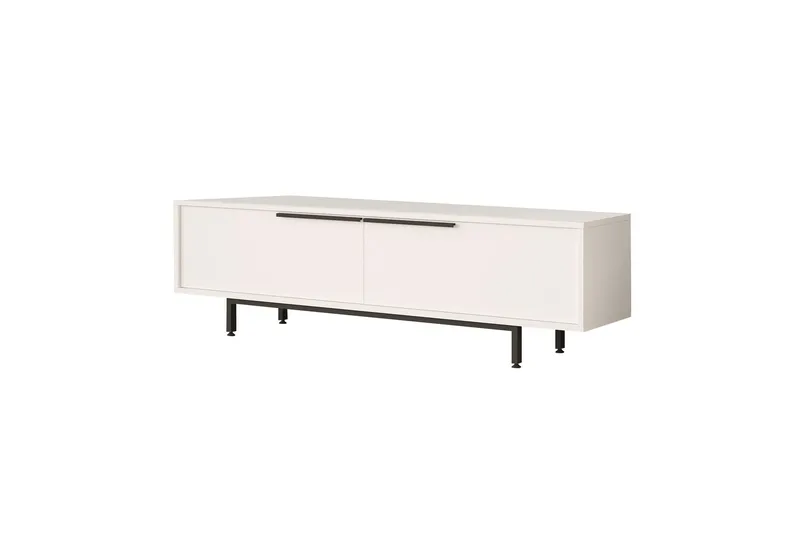 Munish Tv-bänk 160 cm - Vit - Möbler - Tv möbel & mediamöbel - TV bänk & mediabänk