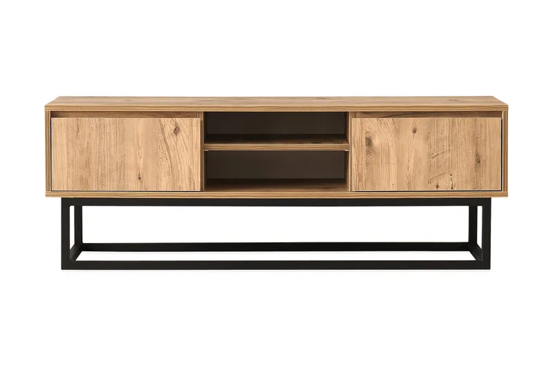 Myrvallen TV-Bänk 180 cm med Förvaring i Ek - Ekbrun - Möbler - Tv möbel & mediamöbel - TV bänk & mediabänk