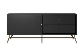 Nova Golvstående TV-bänk 150 cm med Förvaring i Målat Trä - Svart - Möbler - Tv möbel & mediamöbel - TV bänk & mediabänk