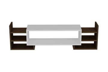 Semoure Tv-bänk 90 cm - Vit/Valnöt - Möbler - Tv möbel & mediamöbel - TV bänk & mediabänk