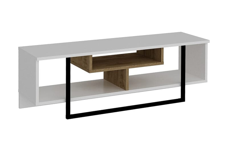 Sholly TV-Bänk 119 cm - Vit/Svart - Möbler - Tv möbel & mediamöbel - TV bänk & mediabänk