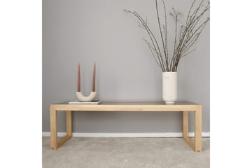 Sqandie Golvstående Tv-bänk 130 cm i Glas med Träram - Brun - Möbler - Tv möbel & mediamöbel - TV bänk & mediabänk