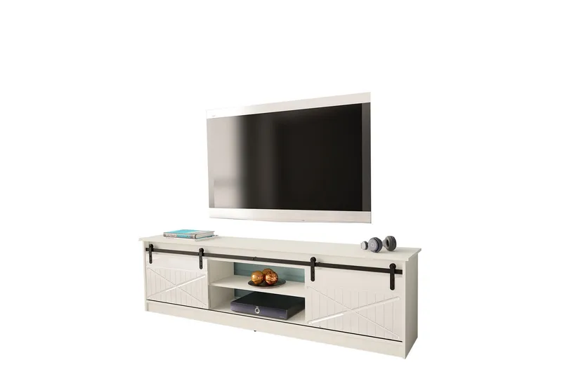 Tv-bänk - Vit - Möbler - Tv möbel & mediamöbel - TV bänk & mediabänk